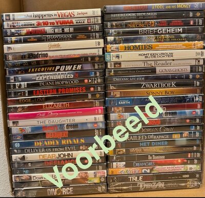 Mixed DVD's - 50 stuks