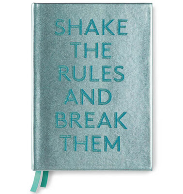 NOTITIEBOEK MET GEBORDUURDE QUOTE - SHAKE THE RULES