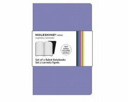 Moleskine Set of 2 Volant Notebooks Ruled Purple Pocket