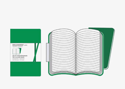 Moleskine Volant Notebook - Ruled - Green/Groen