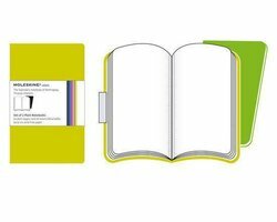 Moleskine Volant Notebook - Plain - Lime/Yellow