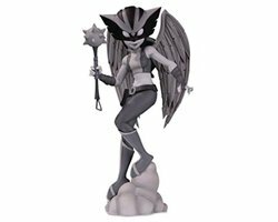 DC Collectibles DC Artists Alley: Hawkgirl (Black &amp; White Variant) by Chrissie Zullo Designer Vinyl Figure, Multicolor