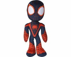Disney - Spiderman - Miles Morales Glow in the Dark Eyes - 25cm -  Alle leeftijden - Knuffel