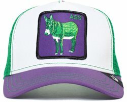 Goorin Bros. Ass Donkey Trip The Farm White, Purple and Green Trucker Hat