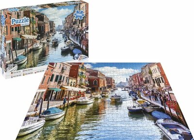 Grafix Puzzel 1000 stukjes volwassenen | Thema Veneti&euml; | Afmeting 50 X 70 CM | Legpuzzel | Canal Grande Veneti&euml;