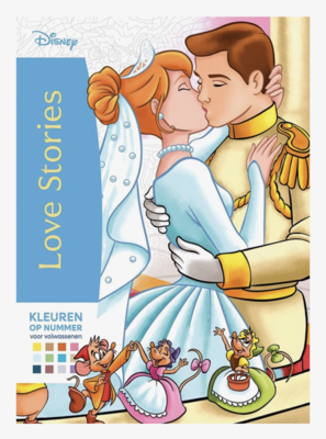Disney - Love stories - Kleuren op nummer voor volwassenen