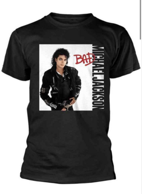 Michael Jackson - BAD -  Heren T-shirt (XXL) Zwart