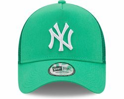 New Era New York Yankees Tonal Mesh Green A-Frame Trucker Cap