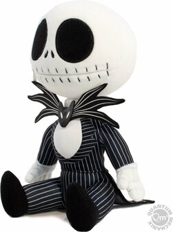 Disney The Nightmare Before Christmas Pluche knuffel Zippermouth Jack Skellington 23 cm Wit/Zwart