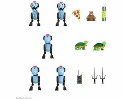 TMNT: Ultimates Wave 6 - Mousers 3 inch Action Figure 5-Pack