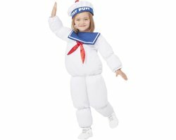 Smiffys - Ghostbusters Stay Puft Kinder Kostuum - Kids tm 2 jaar - Wit