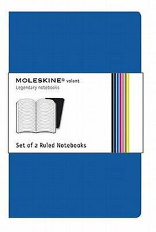 Moleskine Volant Notebook - Ruled - Blue/Black