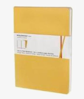 Moleskine Volant Notebook - Plain - Geel/Yellow