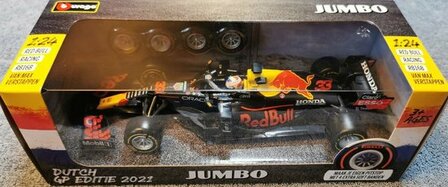 2021 MAX VERSTAPPEN 1:24 Dutch Jumbo F1 GP RedBull Honda car #33