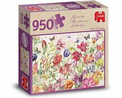 Jumbo Premium Collection Puzzel Janneke Brinkman Field of Tulips veld vol tulpen - Legpuzzel - 950 stukjes