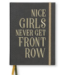 NOTITIEBOEK MET GEBORDUURDE QUOTE - NICE GIRLS
