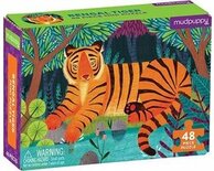 Mudpuppy mini puzzel Bengaalse Tijger - 48 stukjes