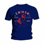 Eminem - Detroit Portrait Heren T-shirt - M - Blauw