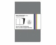 Moleskine Volant Notebooks - Plain - Grey/Grijs - Pocket (set van 2)