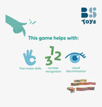 BS Toys Domino Treinen - Hout - Vanaf 3 jaar - Educatief