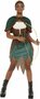 Smiffys - Deluxe Forest Archer Kostuum - Volwassen S - Groen/Bruin