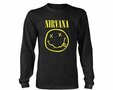 Nirvana Longsleeve shirt -XL- Smiley Logo Zwart