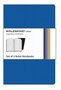 Moleskine Volant Notebook - Ruled - Blue/Black - Pocket (set van 2)