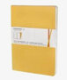 Moleskine Volant Notebook -  Plain - Geel/Yellow - XL  (set van 2)