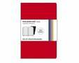 Moleskine Volant Notebook - Ruled -  Rood/Red - Pocket  (set van 2)