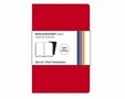 Moleskine Volant Notebook -  Plain - Red/Rood - Pocket  (set van 2)